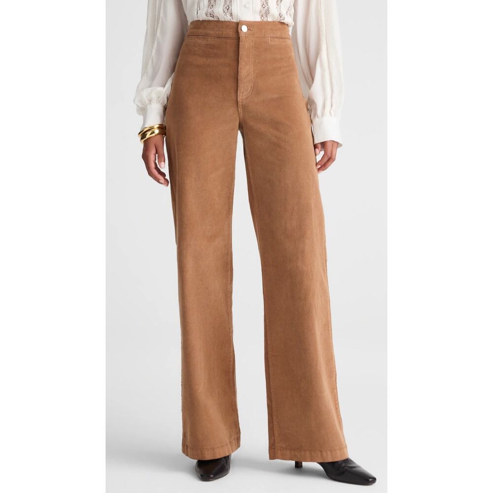 Madewell The Wide-Leg Pant Corduroy Toasted Umber Sz W29 NWT